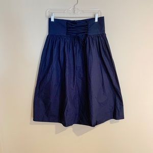 Deep navy Zara front lace skirt